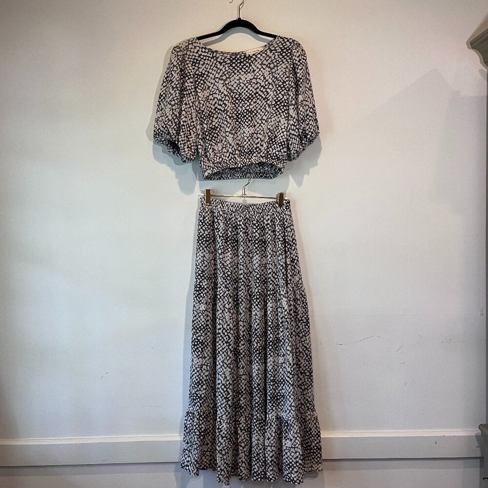By Together 2-Piece Smocked Crop & Skirt Set, S/M